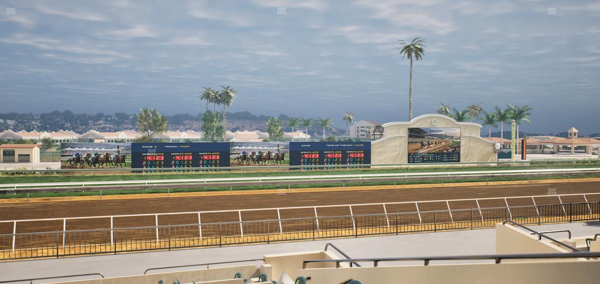 Del Mar Thoroughbred Club - Section Stretch Run Box 30 A Lvl 2 Seat View