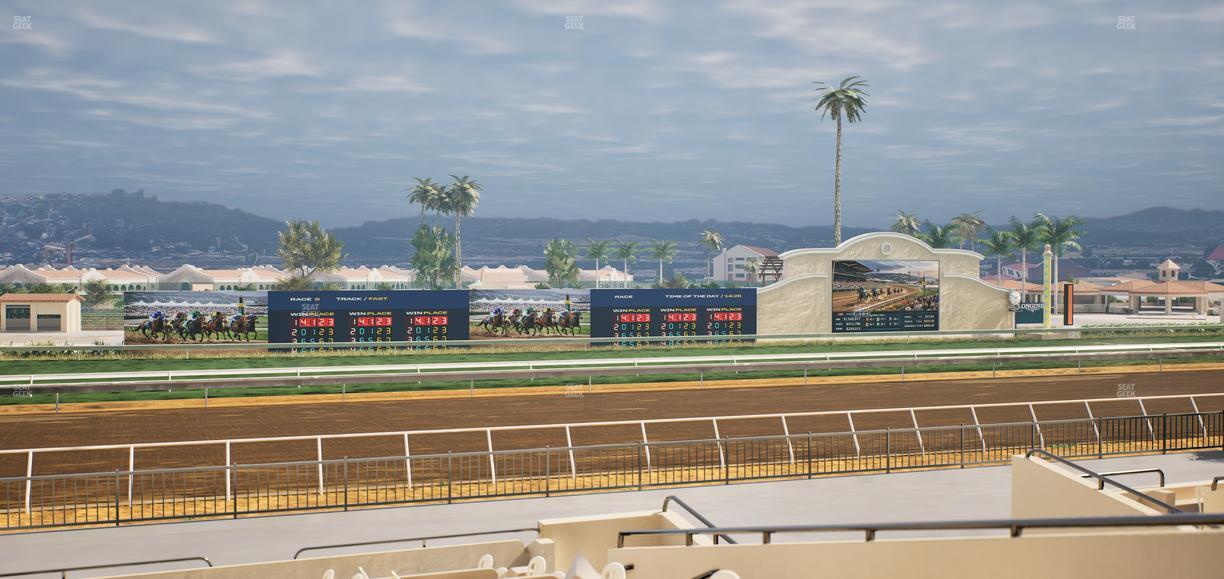 Del Mar Thoroughbred Club - Section Stretch Run Box 30 A Lvl 2 Seat View