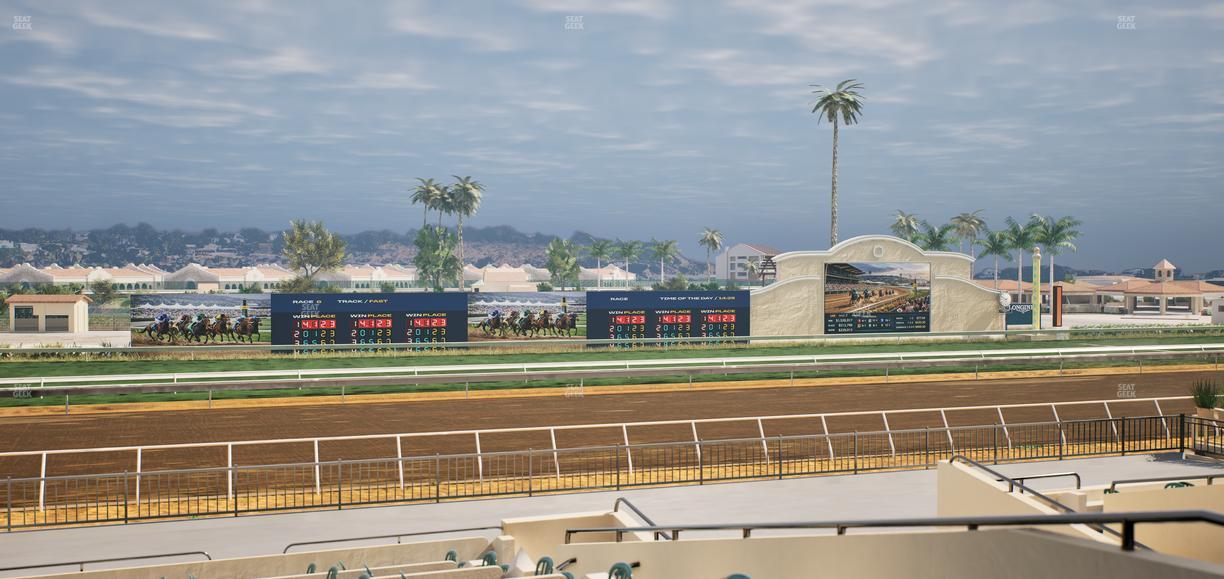 Del Mar Thoroughbred Club - Section Stretch Run Box 30 B Lvl 2 Seat View