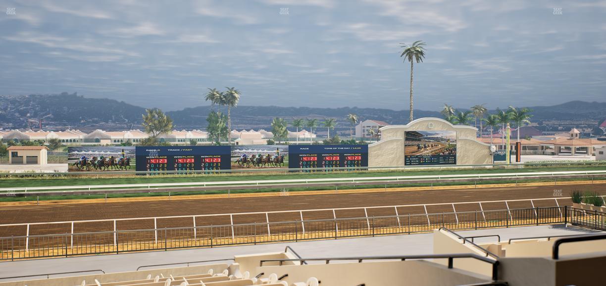 Del Mar Thoroughbred Club - Section Stretch Run Box 30 C Lvl 2 Seat View