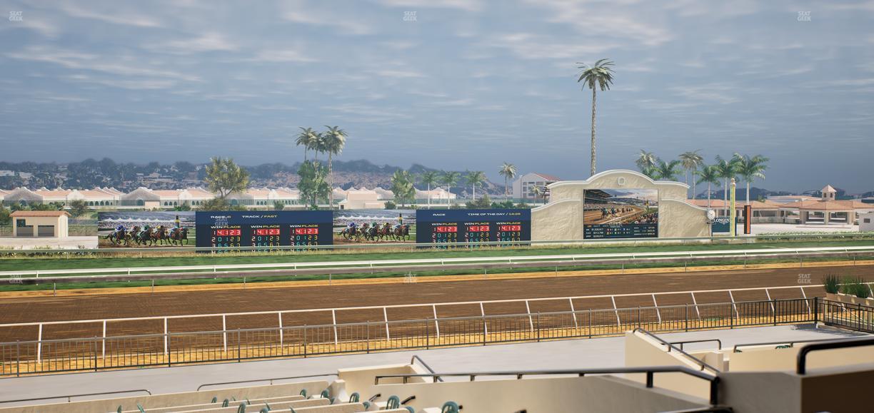 Del Mar Thoroughbred Club - Section Stretch Run Box 30 C Lvl 2 Seat View