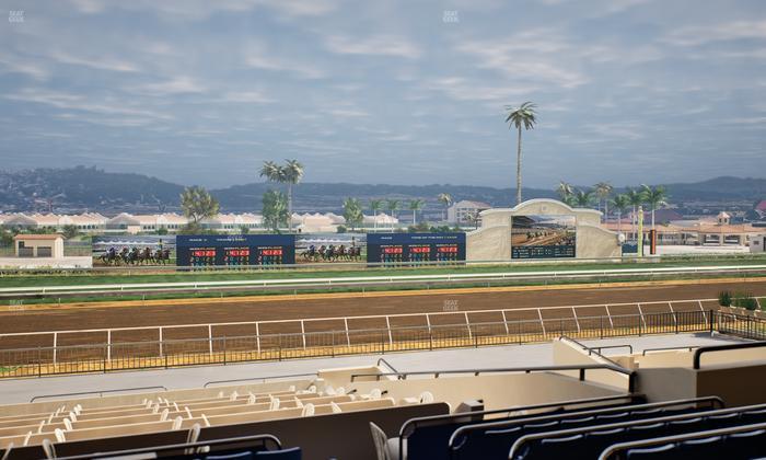Del Mar Thoroughbred Club - Section Stretch Run Box 30 D Lvl 2 Seat View