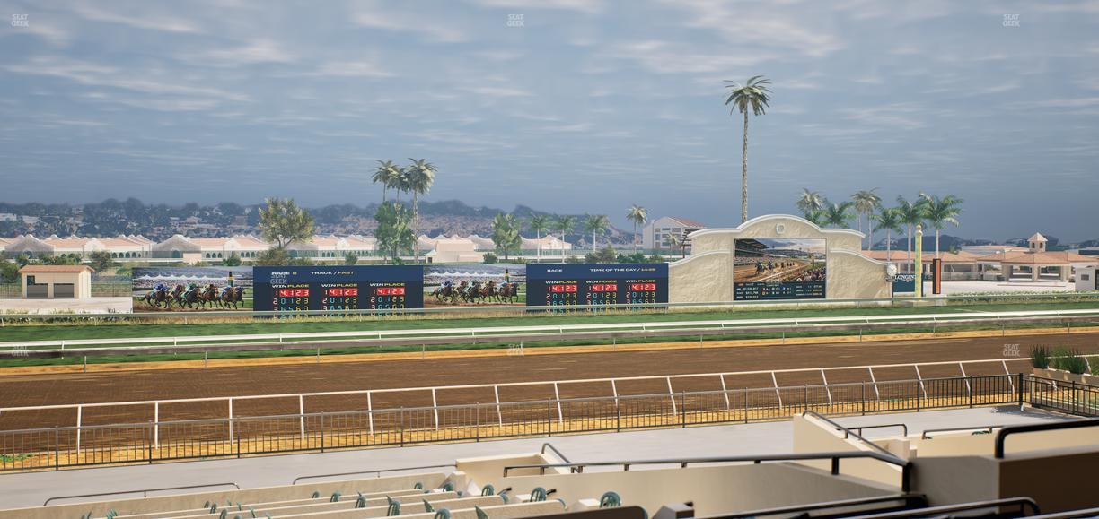 Del Mar Thoroughbred Club - Section Stretch Run Box 30 D Lvl 2 Seat View