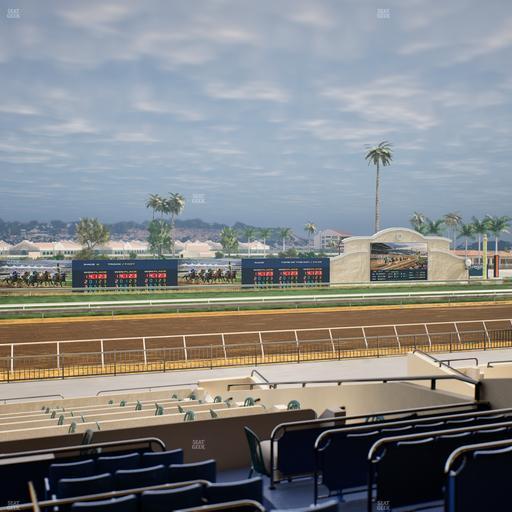 Del Mar Thoroughbred Club - Section Stretch Run Box 30 D Lvl 2 Seat View