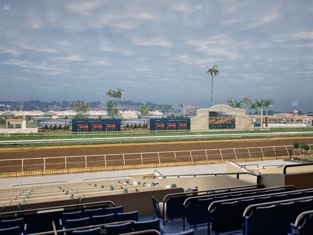 Del Mar Thoroughbred Club - Section Stretch Run Box 30 D Lvl 2 Seat View