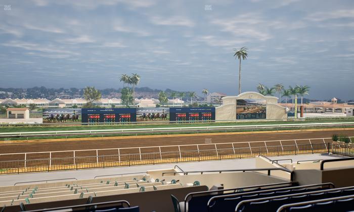 Del Mar Thoroughbred Club - Section Stretch Run Box 30 D Lvl 2 Seat View
