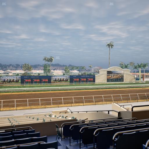 Del Mar Thoroughbred Club - Section Stretch Run Box 30 E Lvl 2 Seat View