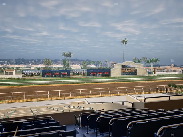 Del Mar Thoroughbred Club - Section Stretch Run Box 30 E Lvl 2 Seat View