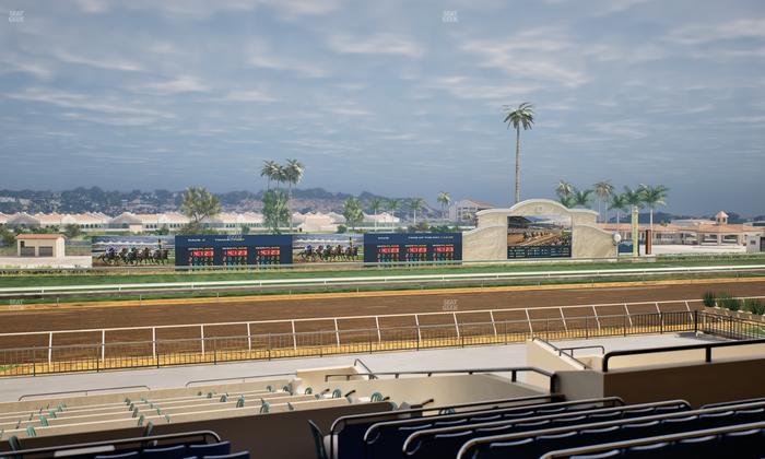 Del Mar Thoroughbred Club - Section Stretch Run Box 30 E Lvl 2 Seat View