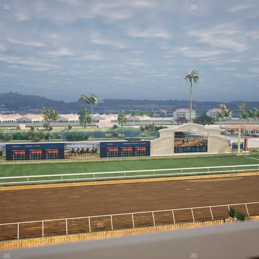 Del Mar Thoroughbred Club - Section Stretch Run Box 30 J Lvl 4 Seat View