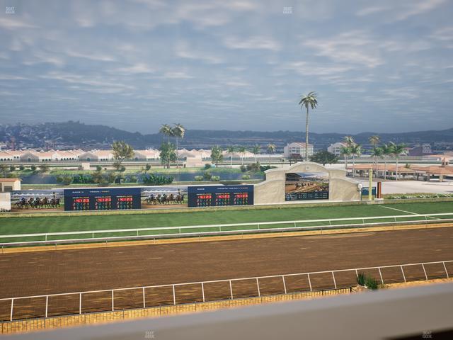 Del Mar Thoroughbred Club - Section Stretch Run Box 30 J Lvl 4 Seat View