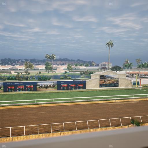 Del Mar Thoroughbred Club - Section Stretch Run Box 30 J Lvl 4 Seat View