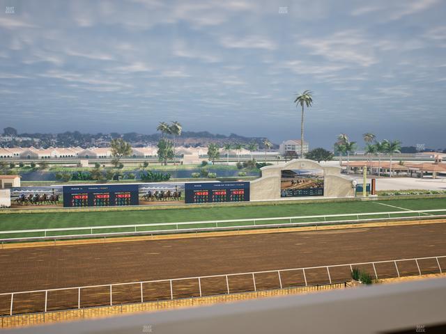 Del Mar Thoroughbred Club - Section Stretch Run Box 30 J Lvl 4 Seat View