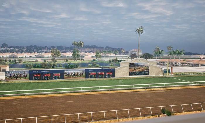 Del Mar Thoroughbred Club - Section Stretch Run Box 30 J Lvl 4 Seat View