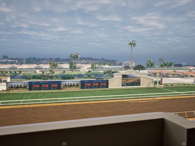 Del Mar Thoroughbred Club - Section Stretch Run Box 30 K Lvl 4 Seat View
