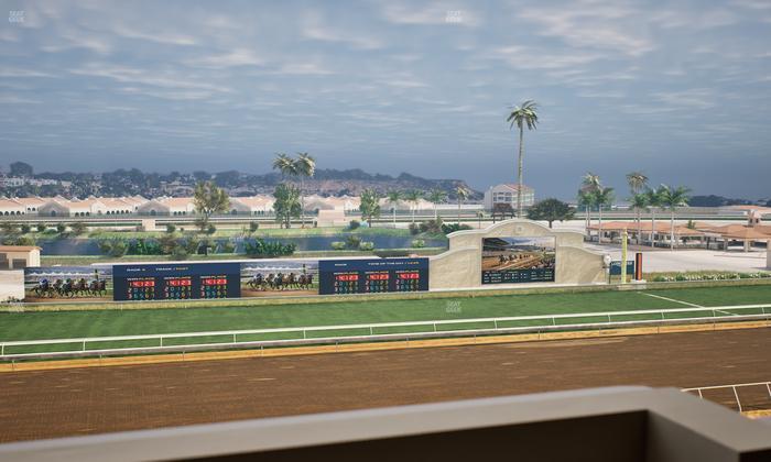 Del Mar Thoroughbred Club - Section Stretch Run Box 30 K Lvl 4 Seat View