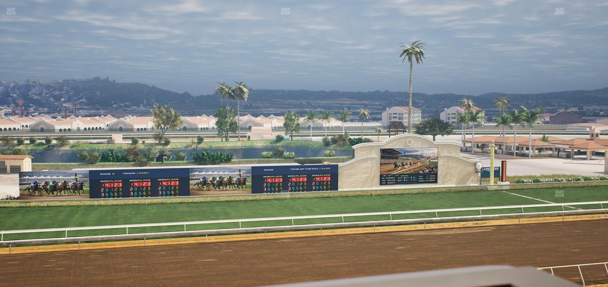 Del Mar Thoroughbred Club - Section Stretch Run Box 30 K Lvl 4 Seat View