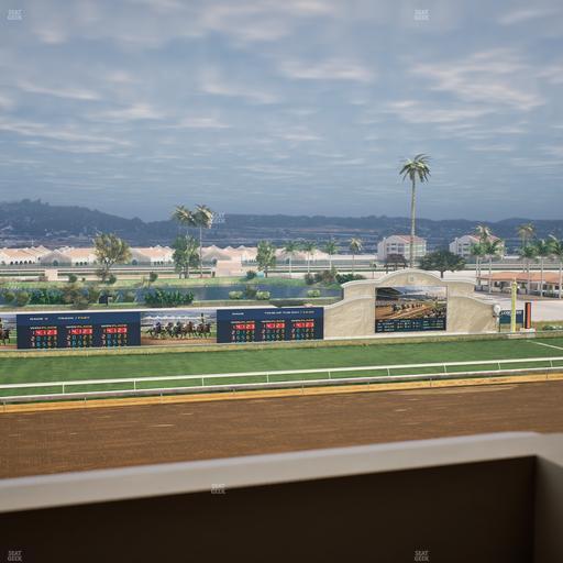Del Mar Thoroughbred Club - Section Stretch Run Box 30 K Lvl 4 Seat View