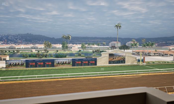Del Mar Thoroughbred Club - Section Stretch Run Box 30 K Lvl 4 Seat View