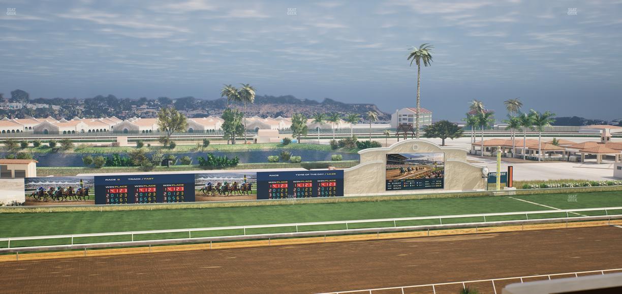 Del Mar Thoroughbred Club - Section Stretch Run Box 30 L Lvl 4 Seat View