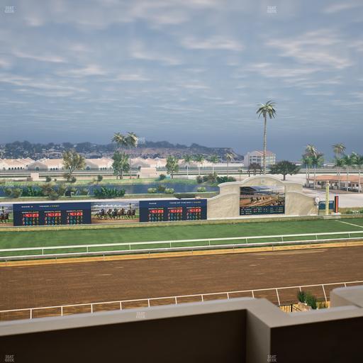 Del Mar Thoroughbred Club - Section Stretch Run Box 30 L Lvl 4 Seat View