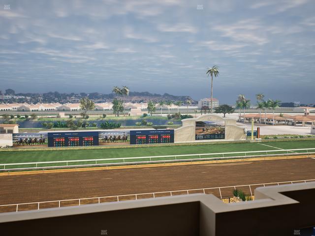 Del Mar Thoroughbred Club - Section Stretch Run Box 30 L Lvl 4 Seat View