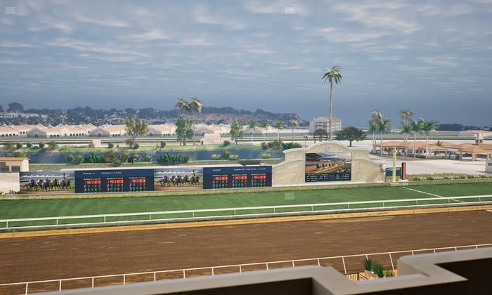 Del Mar Thoroughbred Club - Section Stretch Run Box 30 L Lvl 4 Seat View