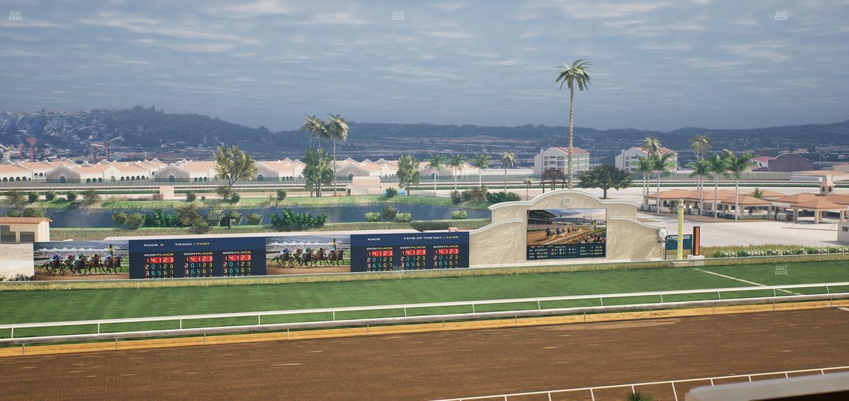 Del Mar Thoroughbred Club - Section Stretch Run Box 30 L Lvl 4 Seat View