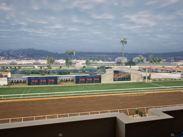 Del Mar Thoroughbred Club - Section Stretch Run Box 30 L Lvl 4 Seat View