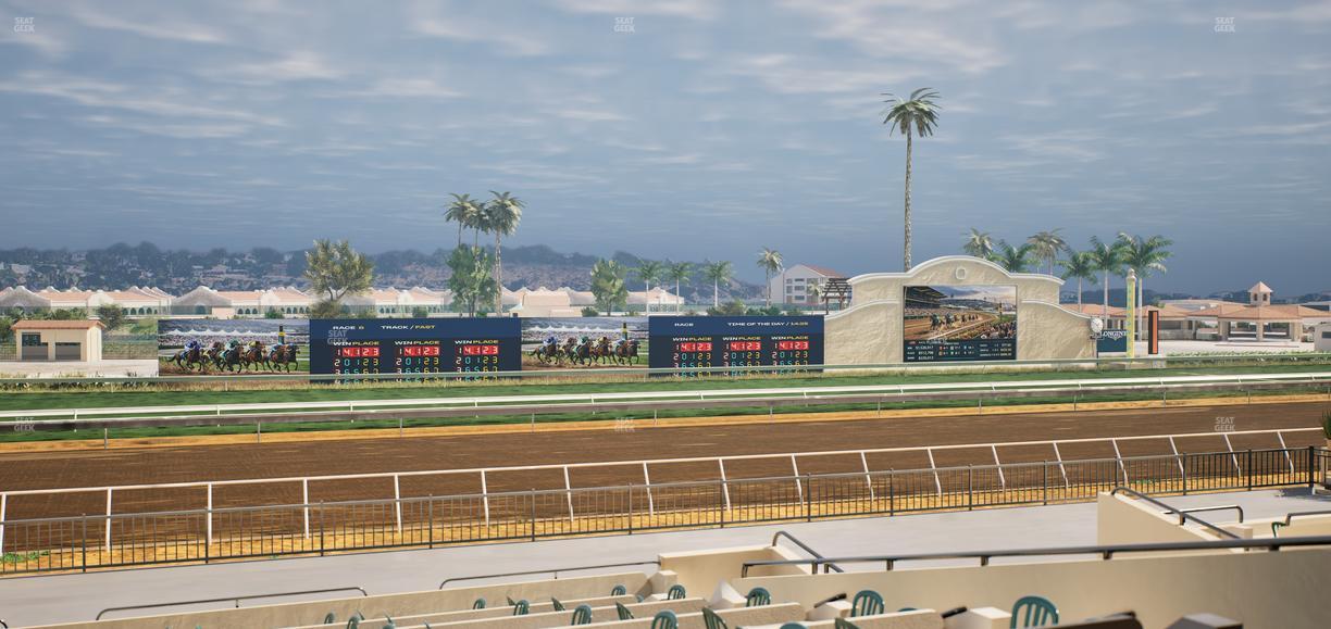Del Mar Thoroughbred Club - Section Stretch Run Box 31 B Lvl 2 Seat View