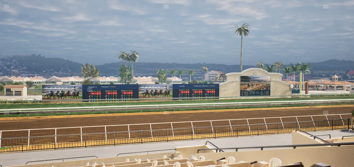 Del Mar Thoroughbred Club - Section Stretch Run Box 31 B Lvl 2 Seat View