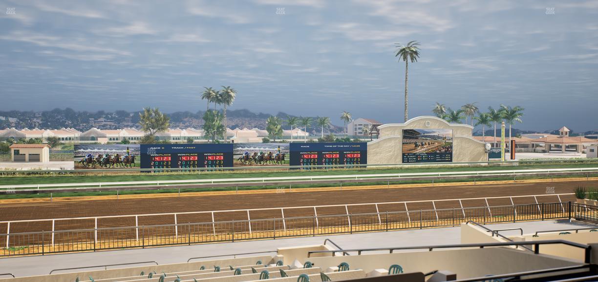 Del Mar Thoroughbred Club - Section Stretch Run Box 31 C Lvl 2 Seat View