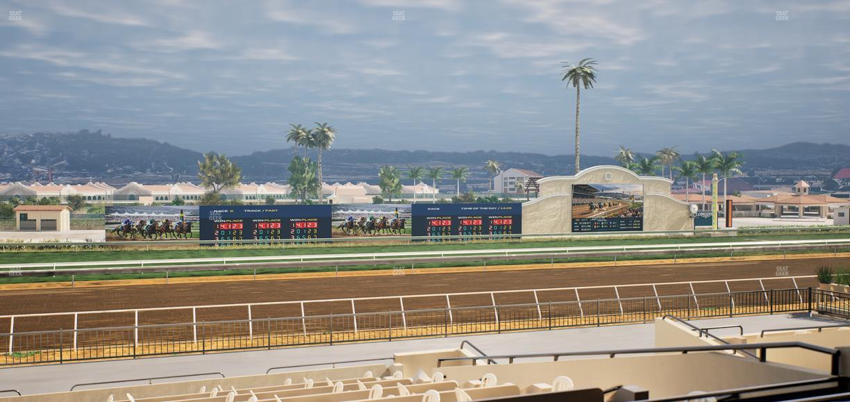 Del Mar Thoroughbred Club - Section Stretch Run Box 31 C Lvl 2 Seat View