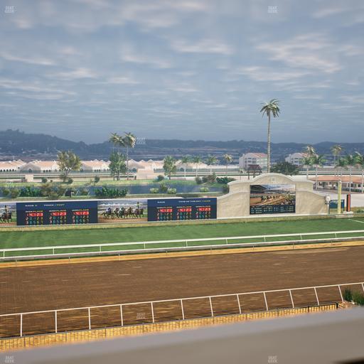 Del Mar Thoroughbred Club - Section Stretch Run Box 31 J Lvl 4 Seat View