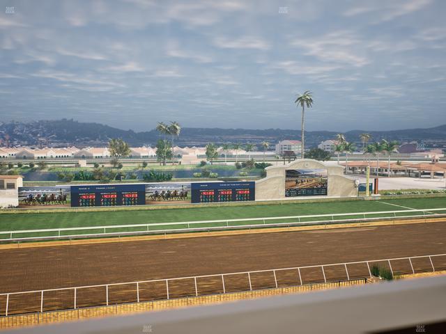 Del Mar Thoroughbred Club - Section Stretch Run Box 31 J Lvl 4 Seat View