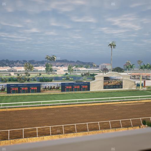 Del Mar Thoroughbred Club - Section Stretch Run Box 31 J Lvl 4 Seat View