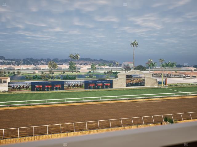 Del Mar Thoroughbred Club - Section Stretch Run Box 31 J Lvl 4 Seat View