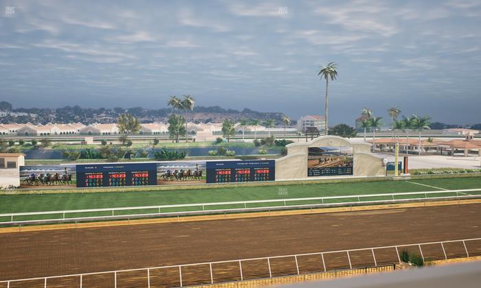 Del Mar Thoroughbred Club - Section Stretch Run Box 31 J Lvl 4 Seat View