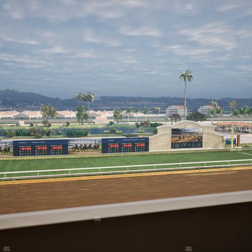 Del Mar Thoroughbred Club - Section Stretch Run Box 31 K Lvl 4 Seat View