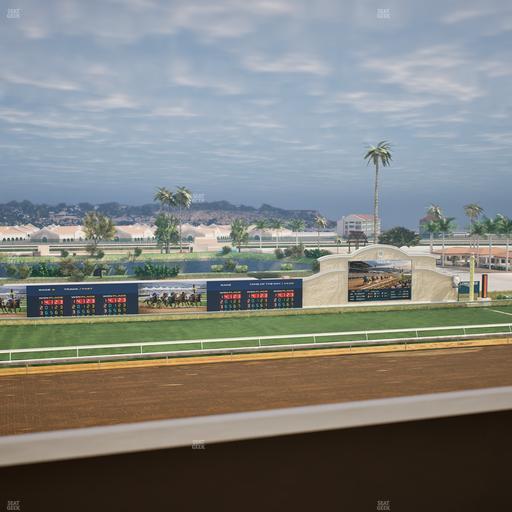 Del Mar Thoroughbred Club - Section Stretch Run Box 31 K Lvl 4 Seat View