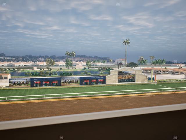 Del Mar Thoroughbred Club - Section Stretch Run Box 31 K Lvl 4 Seat View