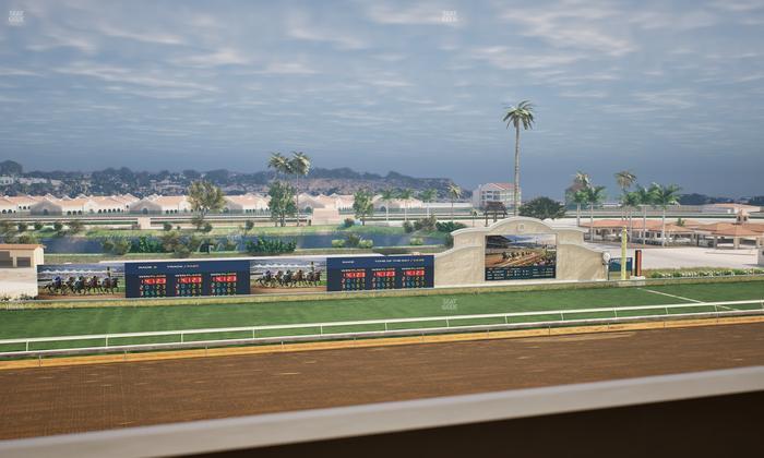 Del Mar Thoroughbred Club - Section Stretch Run Box 31 K Lvl 4 Seat View
