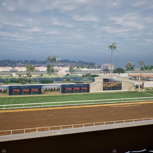 Del Mar Thoroughbred Club - Section Stretch Run Box 31 L Lvl 4 Seat View