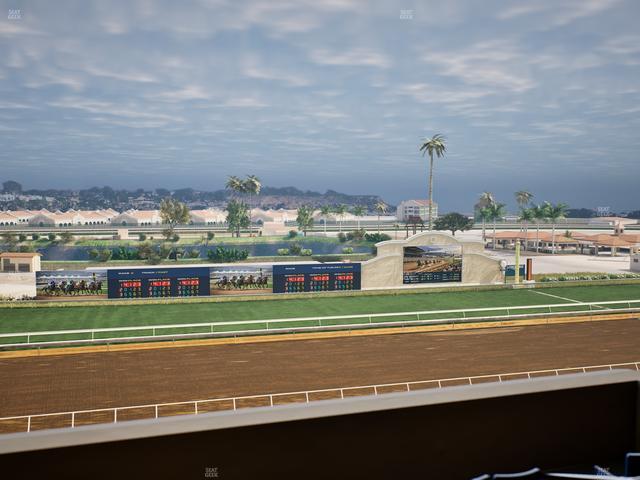 Del Mar Thoroughbred Club - Section Stretch Run Box 31 L Lvl 4 Seat View