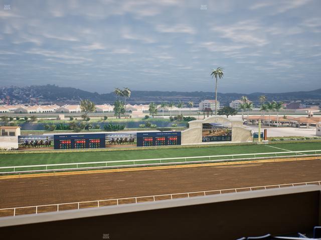 Del Mar Thoroughbred Club - Section Stretch Run Box 31 L Lvl 4 Seat View