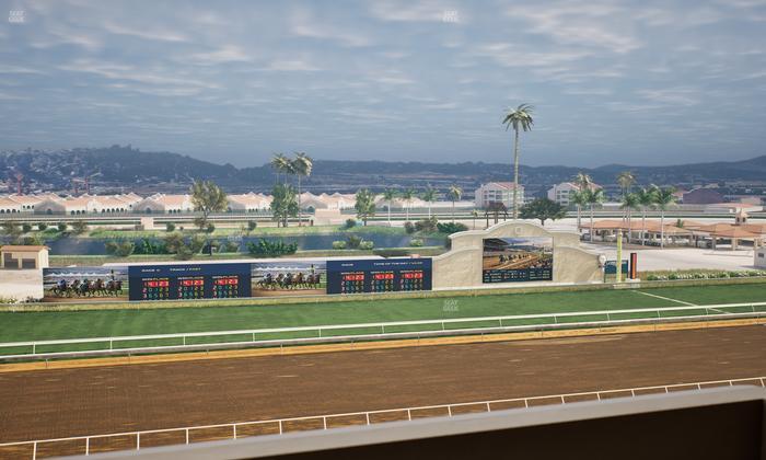 Del Mar Thoroughbred Club - Section Stretch Run Box 31 L Lvl 4 Seat View