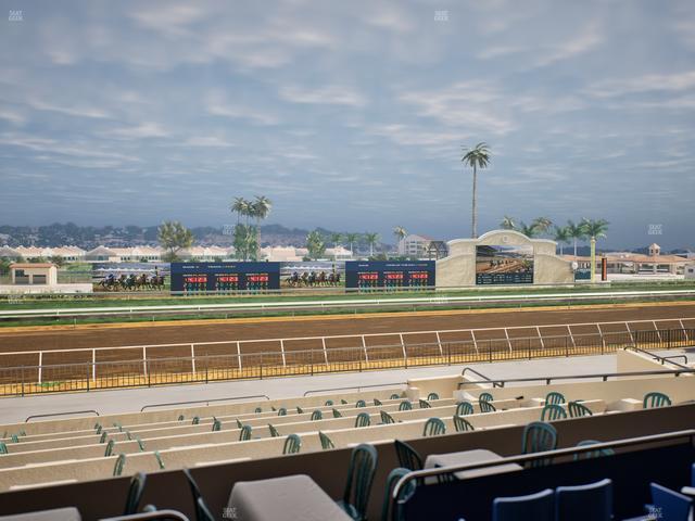 Del Mar Thoroughbred Club - Section Stretch Run Box 32 B Lvl 2 Seat View