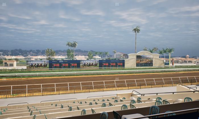 Del Mar Thoroughbred Club - Section Stretch Run Box 32 B Lvl 2 Seat View