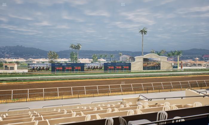 Del Mar Thoroughbred Club - Section Stretch Run Box 32 B Lvl 2 Seat View