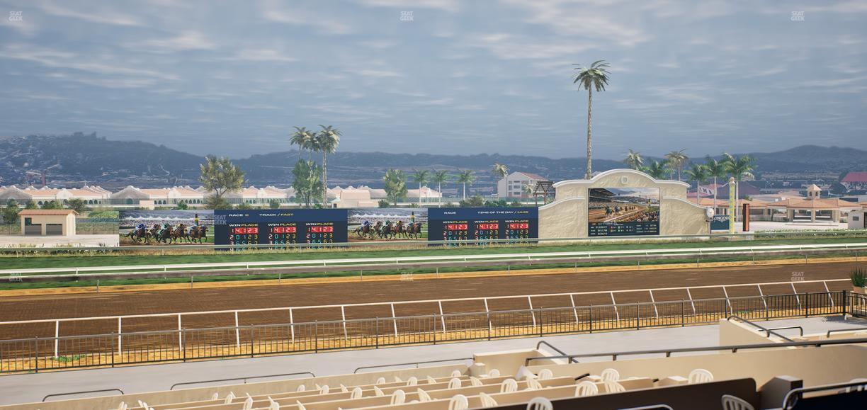 Del Mar Thoroughbred Club - Section Stretch Run Box 32 C Lvl 2 Seat View